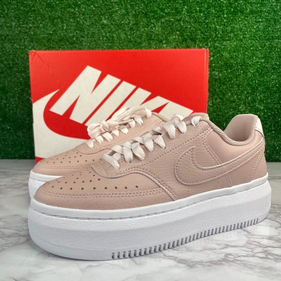 Nike Shoes New Nike Court Vision Alta Pink Oxford Shoes Platforms